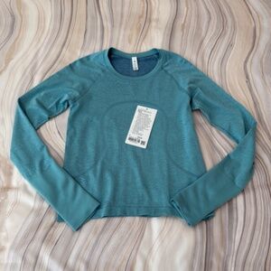 Lululemon Swiftly Tech Long-Sleeve Shirt 2.0 *Race Length Ripple Teal/Blue - 6